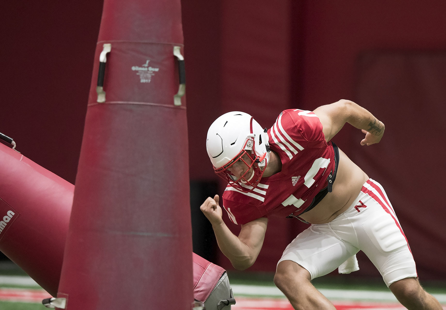 Nebraska football practice, 8/14